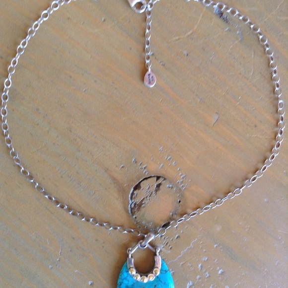 BARSE 925 Silver, Copper, & Turquoise Necklace💠 - Picture 2 of 4